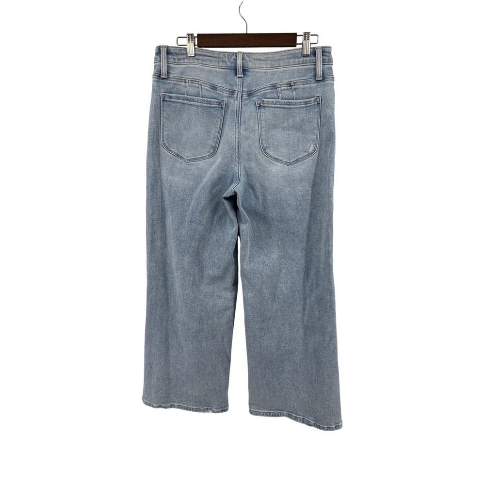 Lovervet by Vervet x ALB High Rise Wide Leg Light Wash Jeans LVA1758A Size 30/11